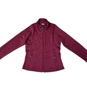 RIVAL PRO-PERFORMANCE WOMENS ATHLETIC JACKET SIZE LARGE BURGUNDY